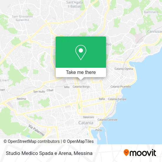 Spada and Arena Medical Studio map