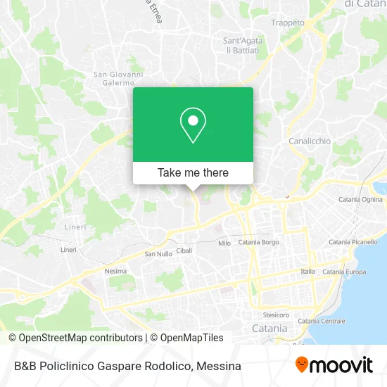 B&B Policlinico Gaspare Rodolico map