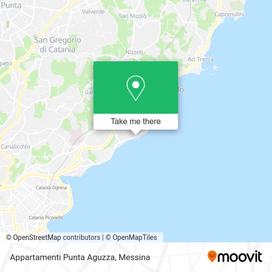 Punta Aguzza Apartments map