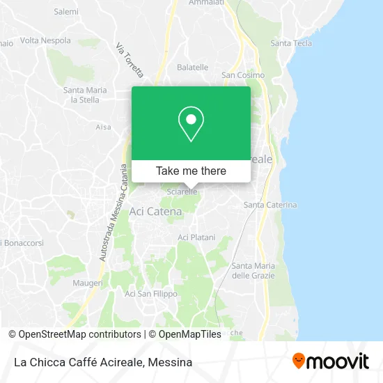 La Chicca Cafe Acireale map
