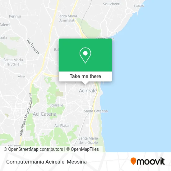 Computermania Acireale map