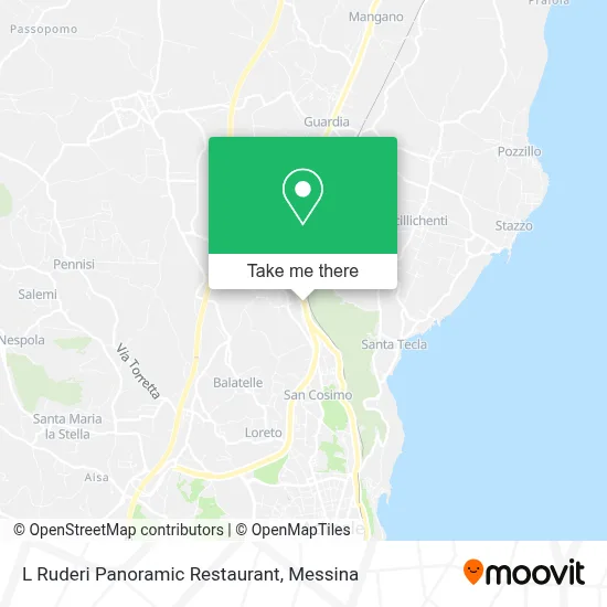 L Ruderi Panoramic Restaurant map