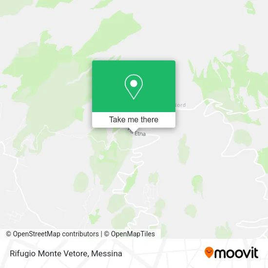 Monte Vetore Refuge map