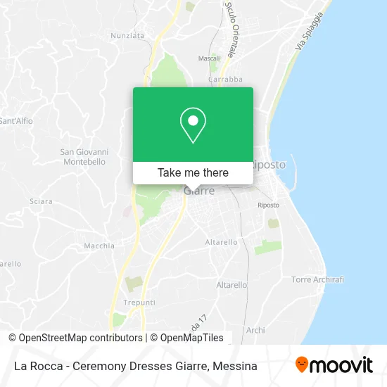 La Rocca - Ceremony Dresses Giarre map