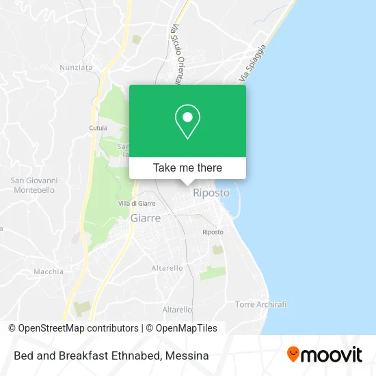 Bed and Breakfast Ethnabed map