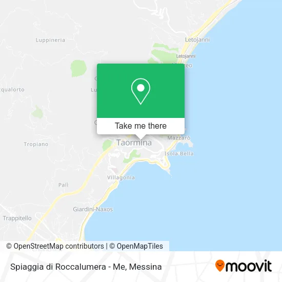 Spiaggia di Roccalumera - Me map