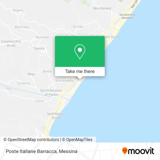 Poste Italiane Barracca map