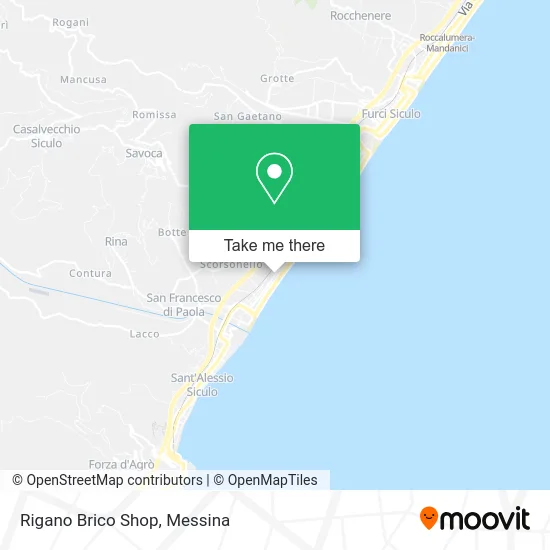 Rigano Brico Shop map
