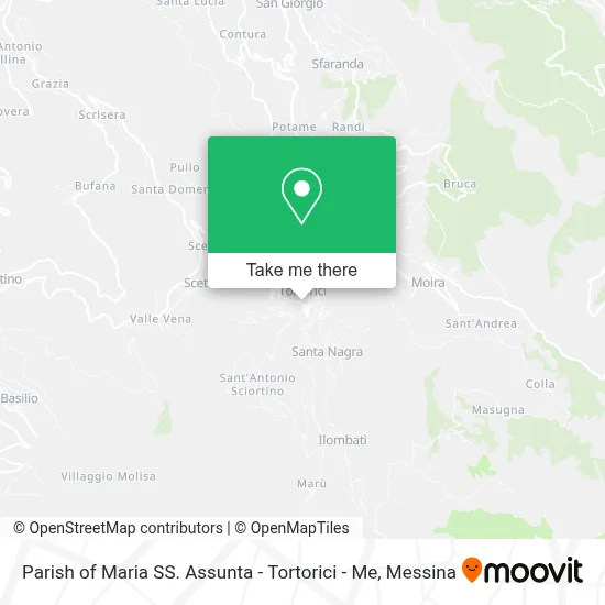 Parish of Maria SS. Assunta - Tortorici - Me map
