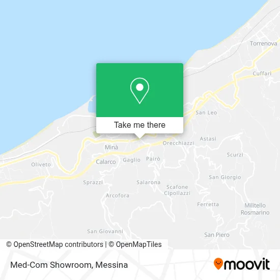 Med-Com Showroom map