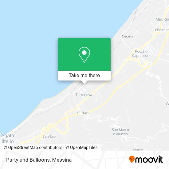 Party and Balloons map