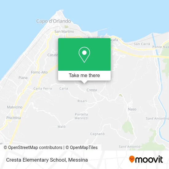 Cresta Elementary School map