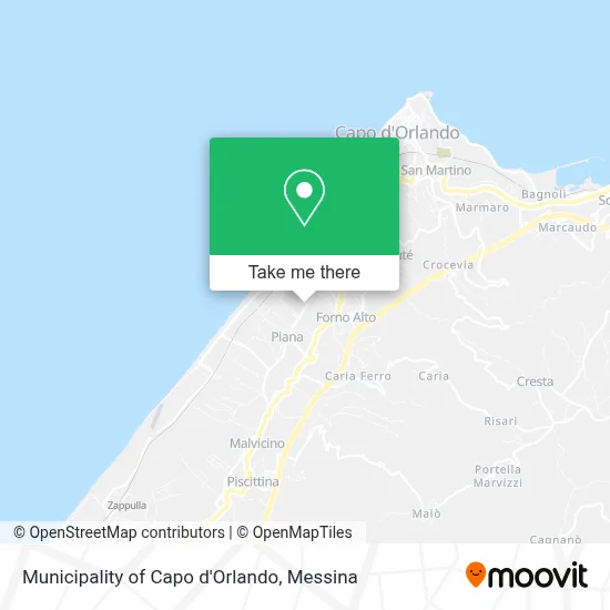 Municipality of Capo d'Orlando map