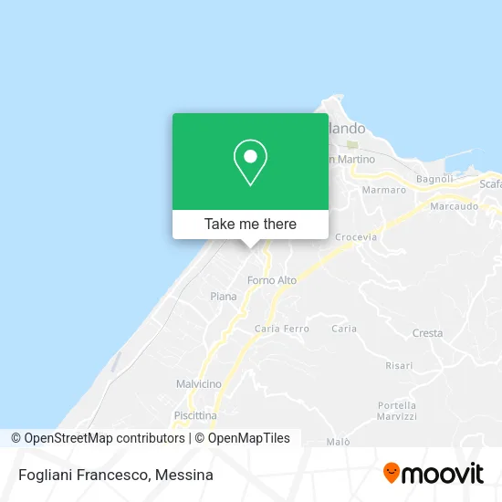 Fogliani Francesco map