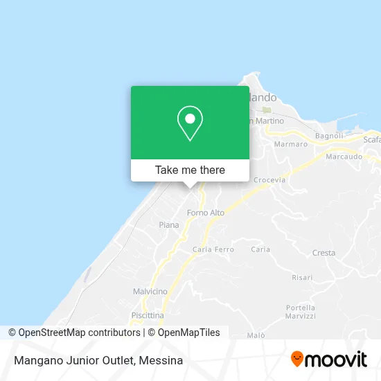 Mangano Junior Outlet map