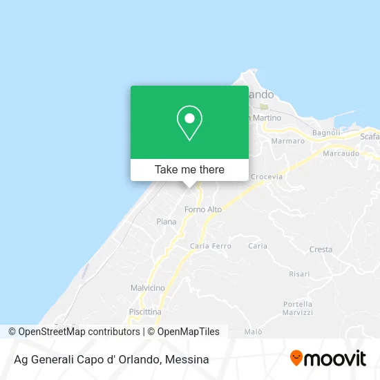 Generali Agency Capo d'Orlando map