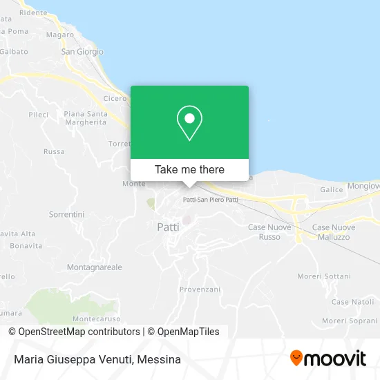Maria Giuseppa Venuti map