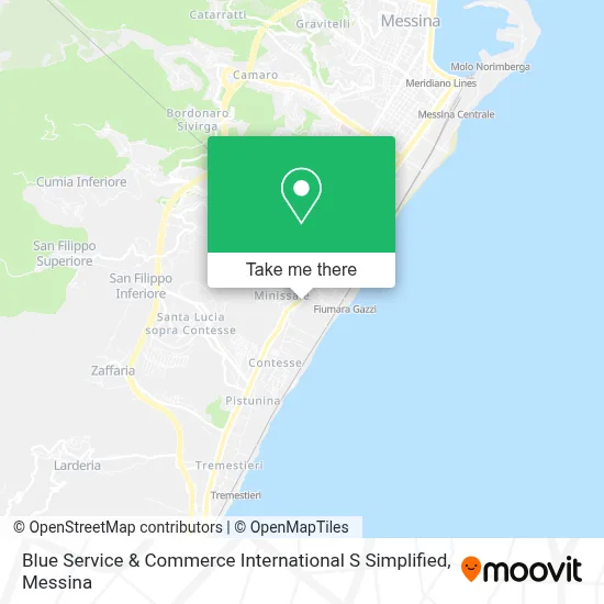Blue Service & Commerce International S Simplified map