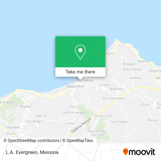 L.A. Evergreen map