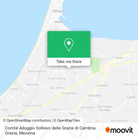 Comta' Alloggio Sollievo delle Grazie di Cambria Grazia map