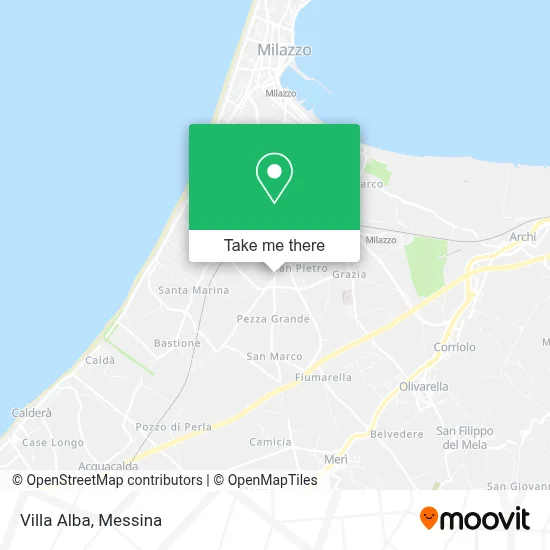 Villa Alba map