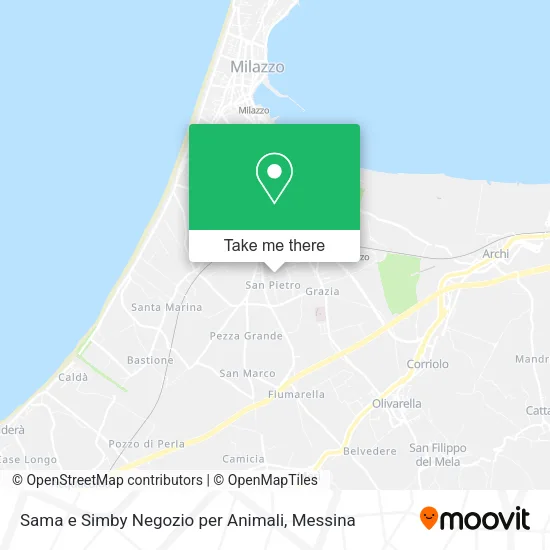 Sama e Simby Negozio per Animali map