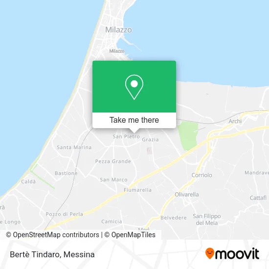 Bertè Tindaro map