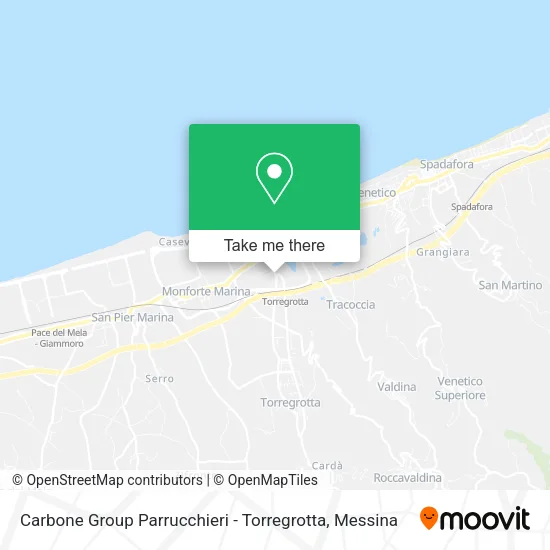 Carbone Group Hairdressers - Torregrotta map