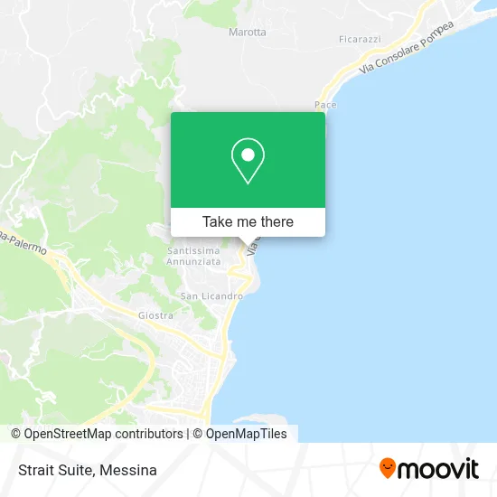 Strait Suite map