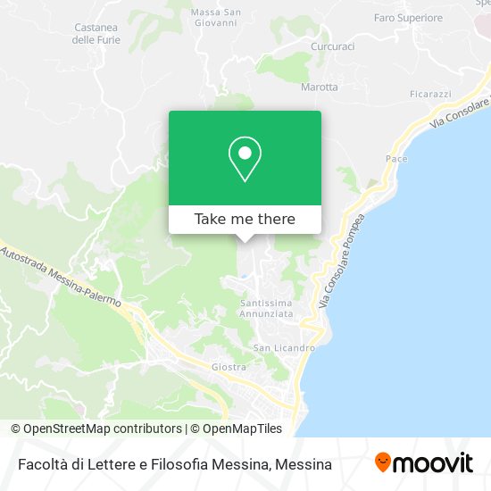 Facoltà di Lettere e Filosofia Messina map