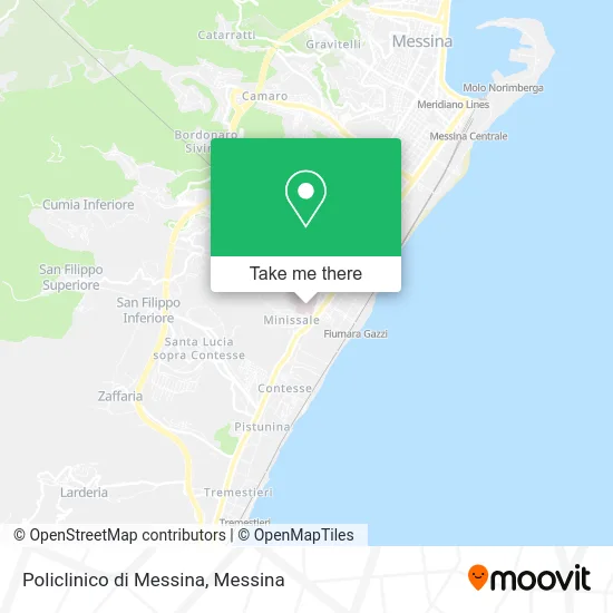 Messina Polyclinic map