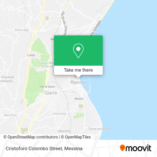 Cristoforo Colombo Street map