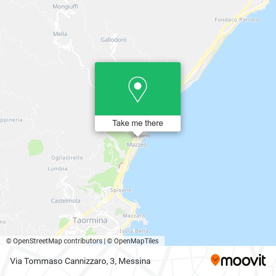 Via Tommaso Cannizzaro, 3 map