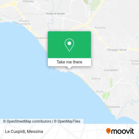 Le Cuspidi map
