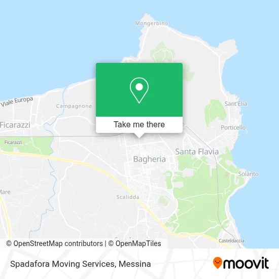 Spadafora Moving Services map