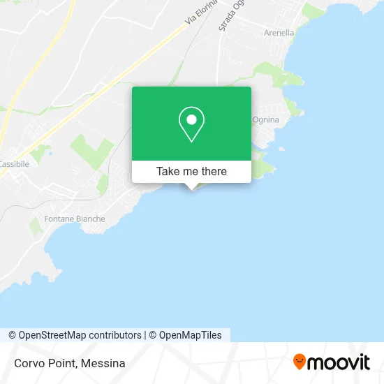Corvo Point map