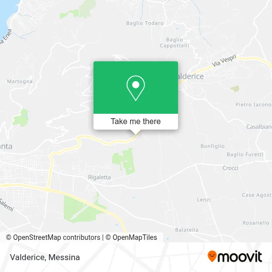 Valderice map