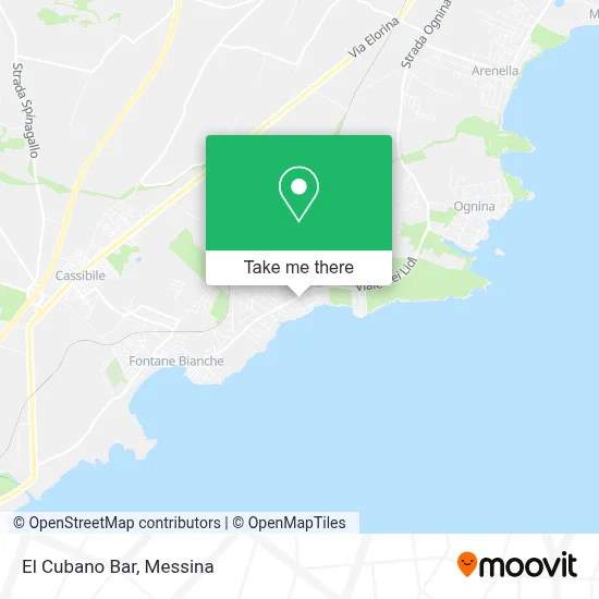 El Cubano Bar map