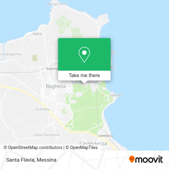 Santa Flavia map