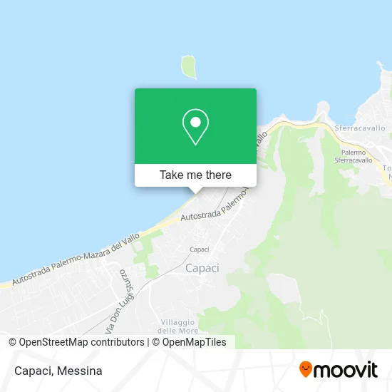 Capaci map