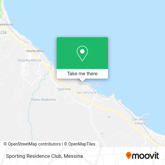 Sporting Residence Club map