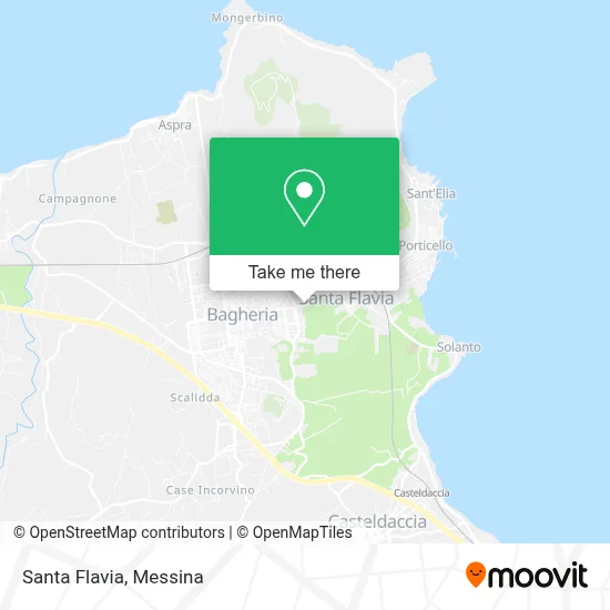 Santa Flavia map