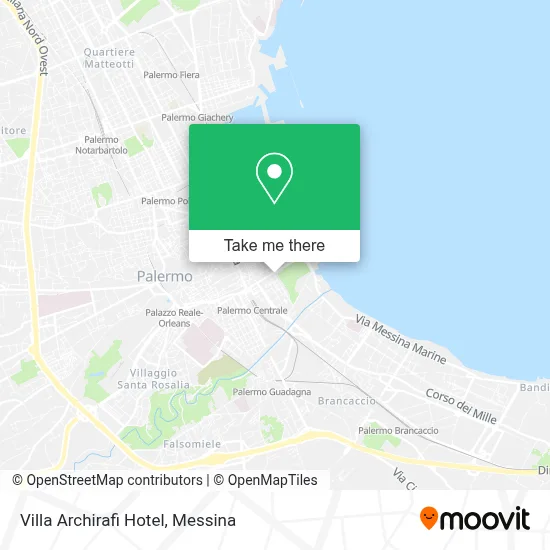 Villa Archirafi Hotel map