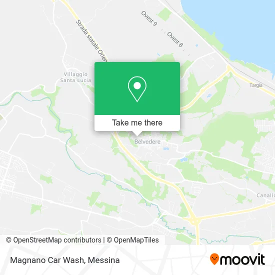 Magnano Car Wash map