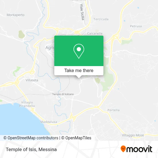 Temple of Isis map
