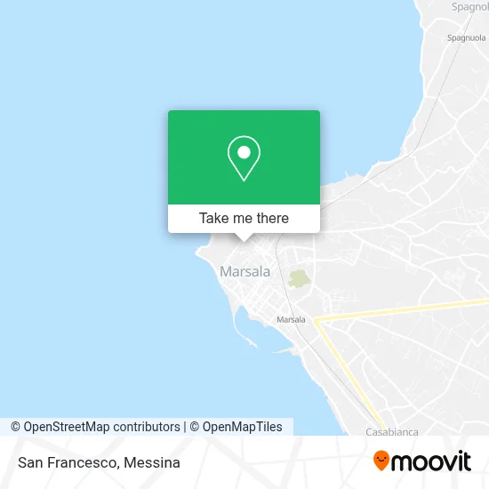 San Francesco map