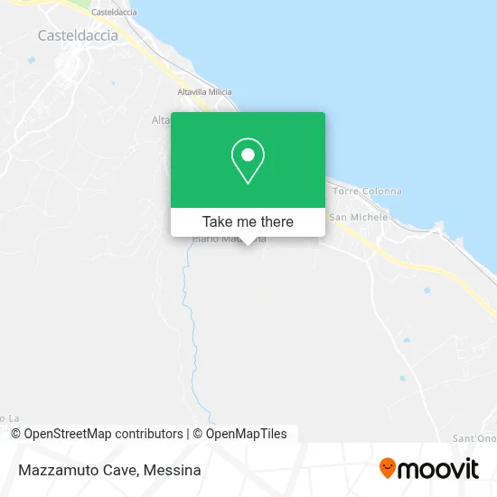 Mazzamuto Cave map