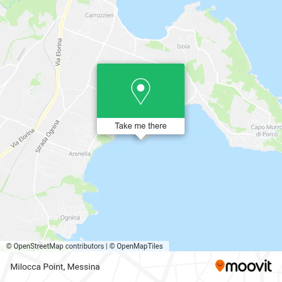 Milocca Point map
