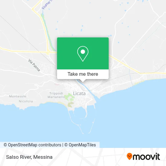 Salso River map