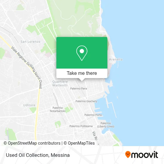 Used Oil Collection map